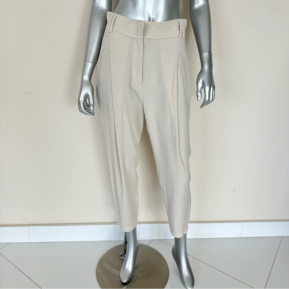 Brunello Cucinelli women silk pants size 4 US Authentic Retail 1200$